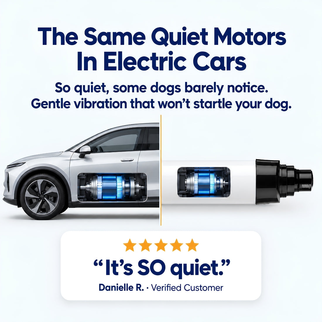 The same quiet motors as electric cars