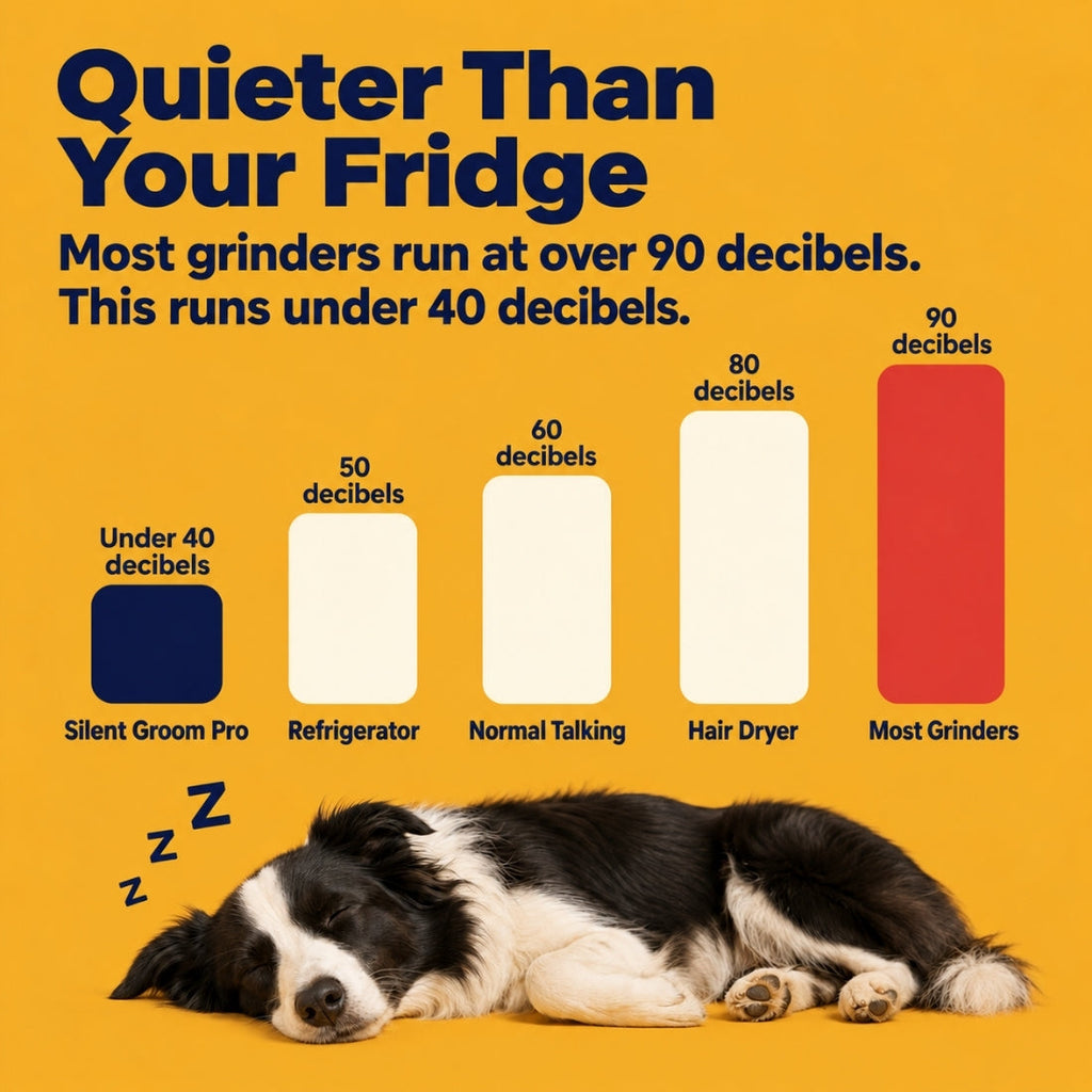Quieter than your fridge, under 40 decibels